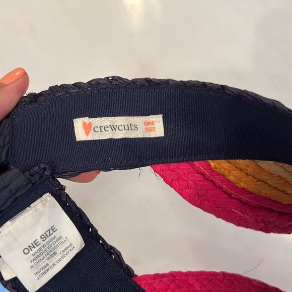 Jcrew Crewcut rainbow raffia visor O/S - Picture 4 of 5
